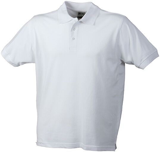 JAMES & NICHOLSON Polo Shirt Classic white Gr. 3XL