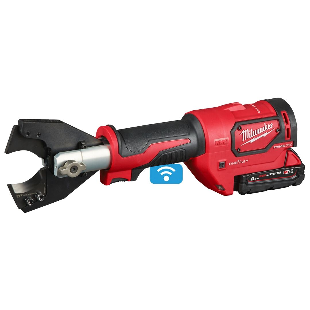 MILWAUKEE Akku-Kabelschneider M18ONEHCC-201C FSW SET 1x2Ah Ladegerät