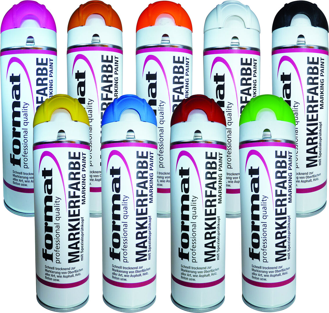 FORMAT Baustellenmarkierspray 500ml schwarz GG