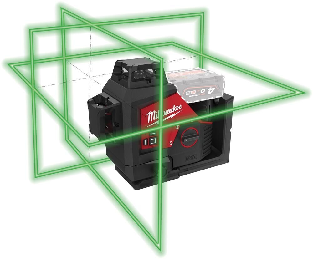 MILWAUKEE Kreuzlinienlaser 3x360 Grad M12 3PL-0C ohne Akku & Ladegerät