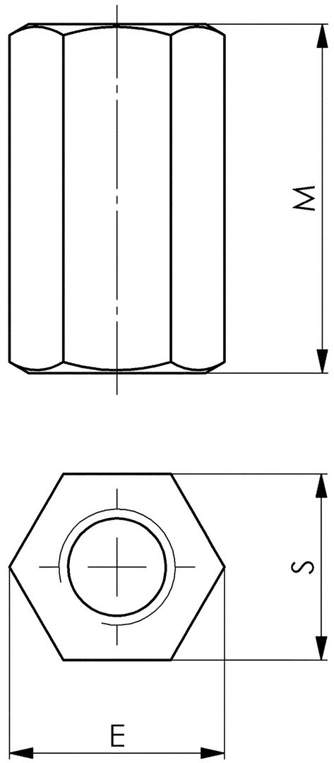 AMF VerlängerungMutter D6334 M10/17