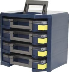 RAACO Trageschrank HandyBoxxser 4x5x5 bestückt blau