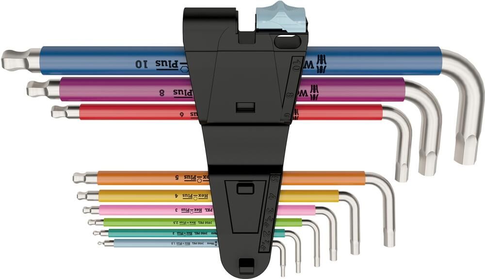 WERA Winkelschraubendreher Set Multicolor rostfrei 9-teilig