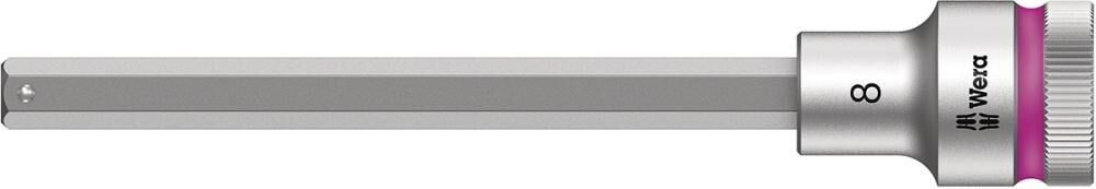 WERA Schraubendrehereinsatz 1/2" 8x140mm sechskant Haltefunktion