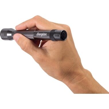 ENERGIZER Taschenlampe E300695900 Metall LED + 2AA Batterien silber