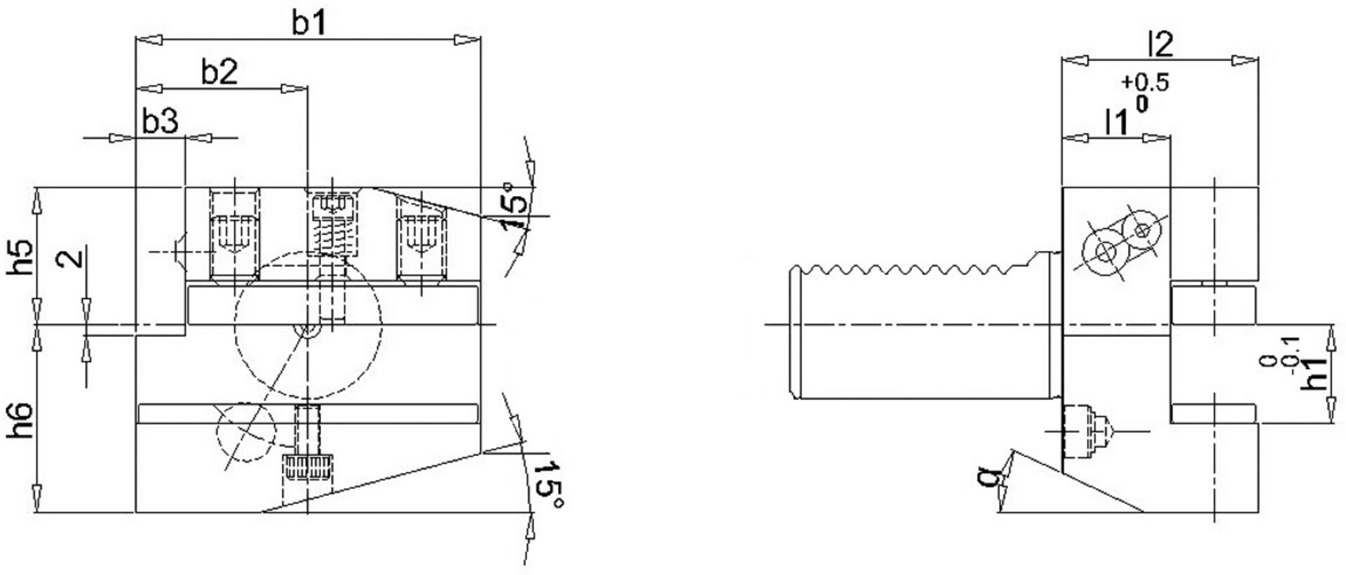 FORTIS VDI Radial Werkzeugh. Li.B2 40x25mm