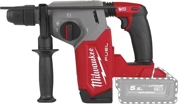 MILWAUKEE Akku-Kombihammer FUEL M18 FHX-0X ohne Akku & Ladegerät mit Wechselfutter
