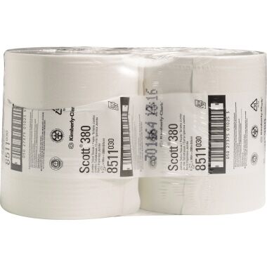 SCOTT Toilettenpapier 8511 2lagig 380m weiß 6 Rl./Pack.