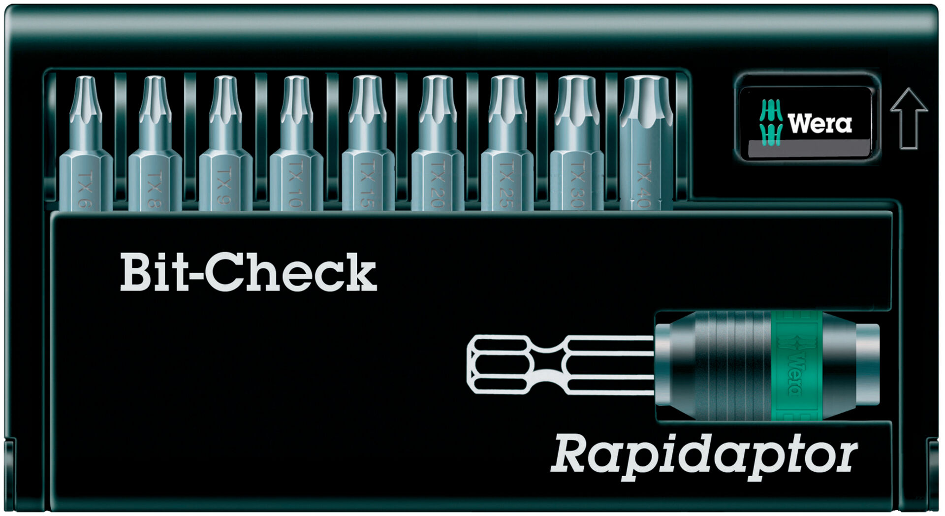 WERA Bitsortiment 10-teilig Rapidaptor TX Universal 2