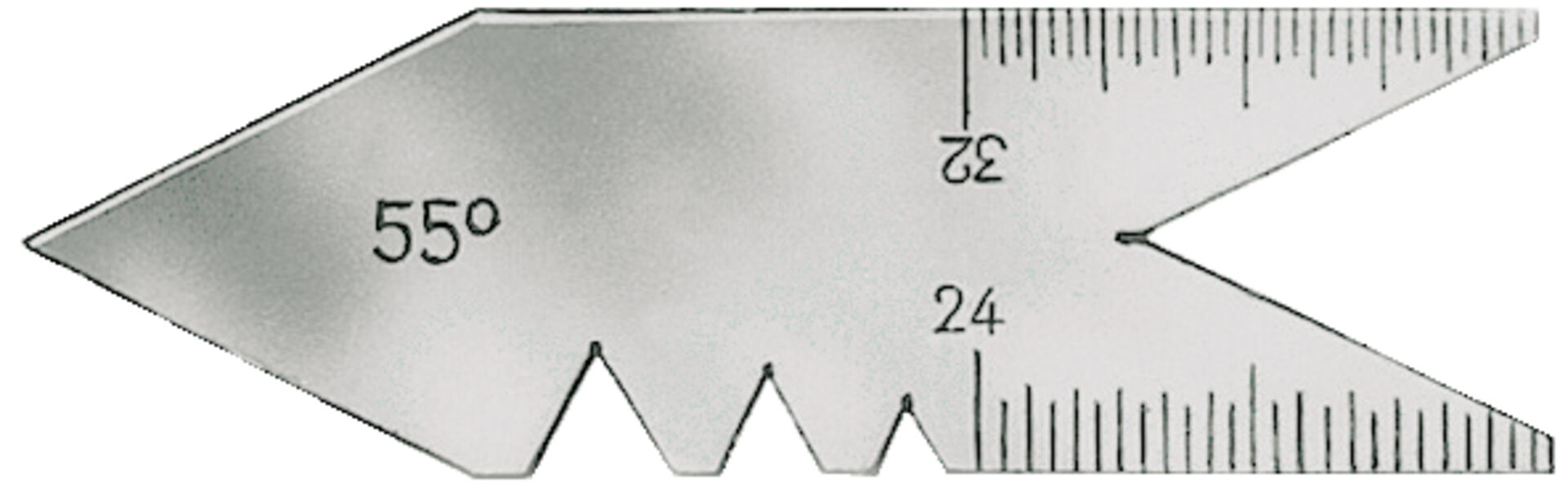 FORMAT Spitzgewindestahllehre Größe 55