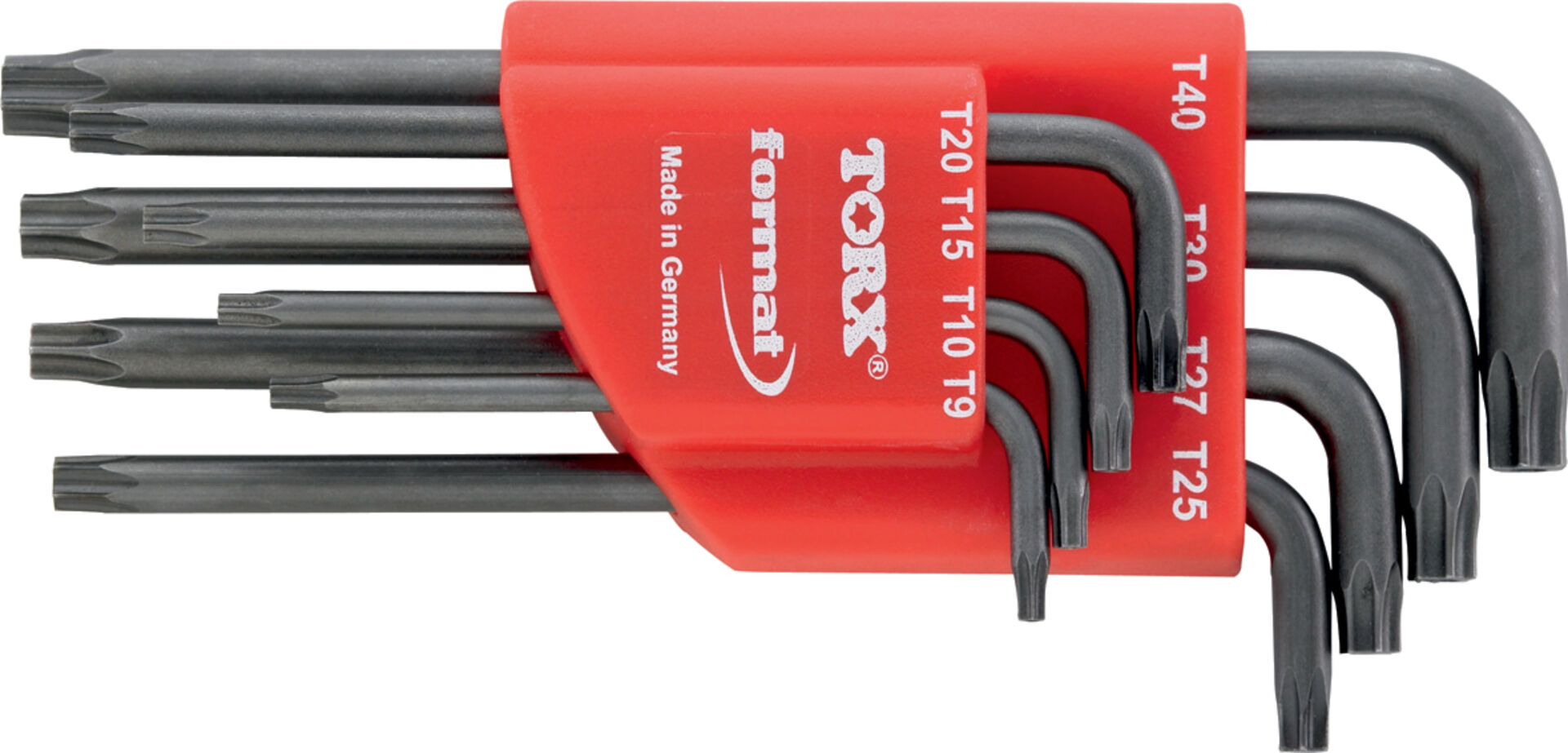 FORMAT Winkelschraubendreher-Set Torx 8tlg. mit Bohrung