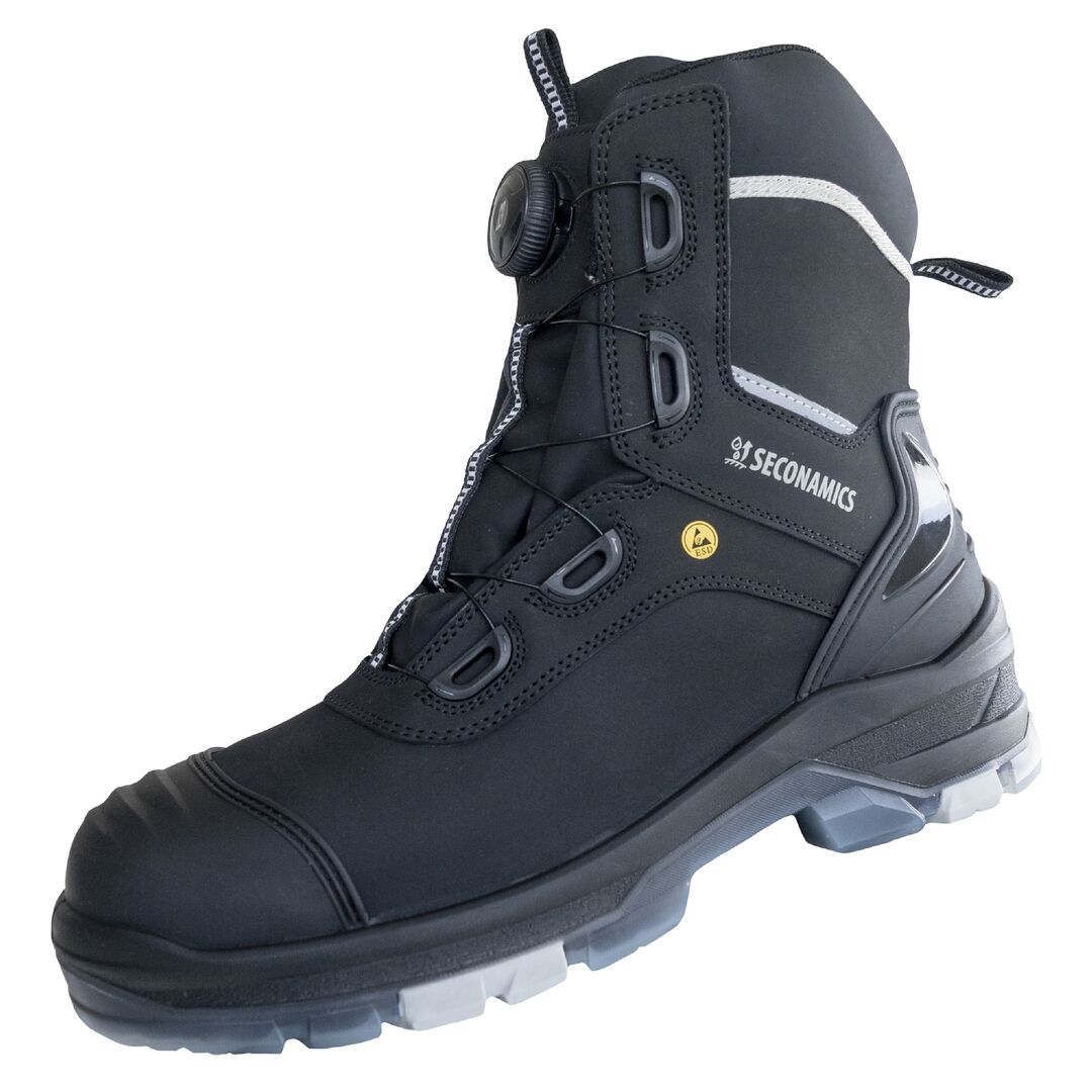 NITRAS Sicherheitsstiefel ULTIMATE STEP HIGH S7s Gr. 44 W11 ESD SR schwarz 7221