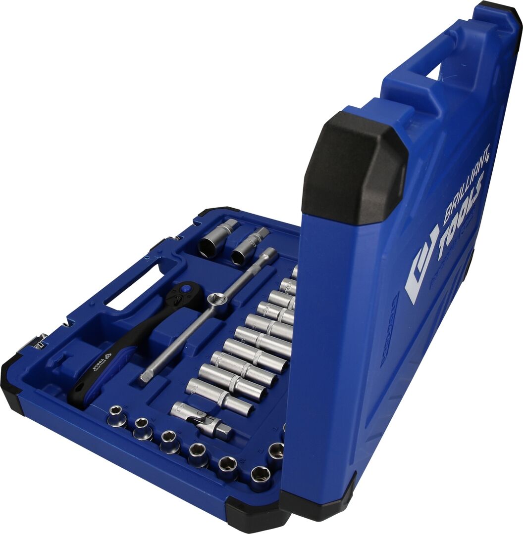 BRILLIANT TOOLS Steckschlüssel Set 3/8" 61-teilig