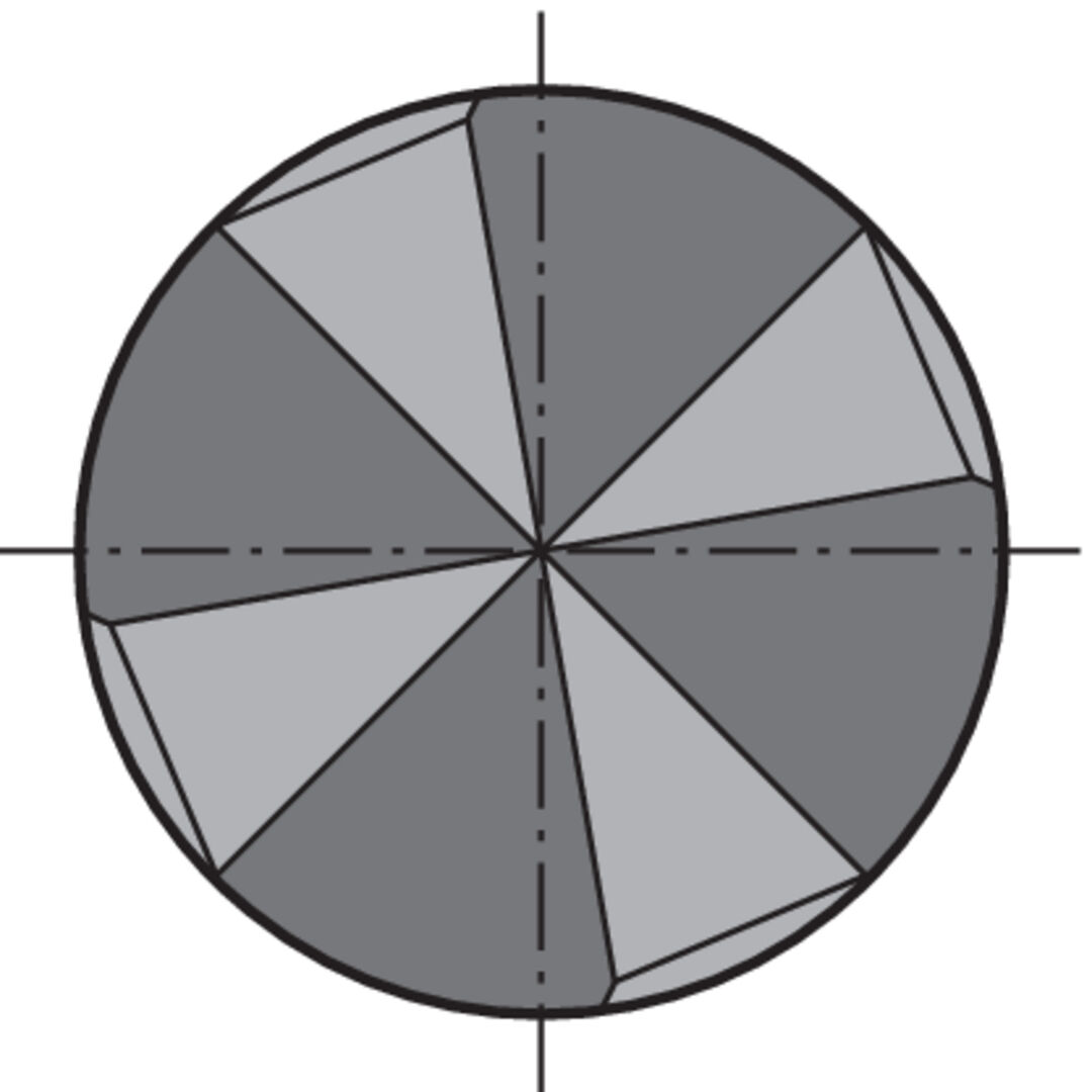 FORMAT Entgratfräser NC DIN6527 VHM 12,0mm 90 Grad