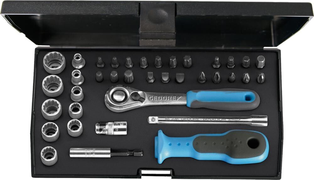 GEDORE Steckschlüssel Set 1/4" 37-teilig UD-IN-IS-PH-PZ-TX D 20 KAU-20 2010348