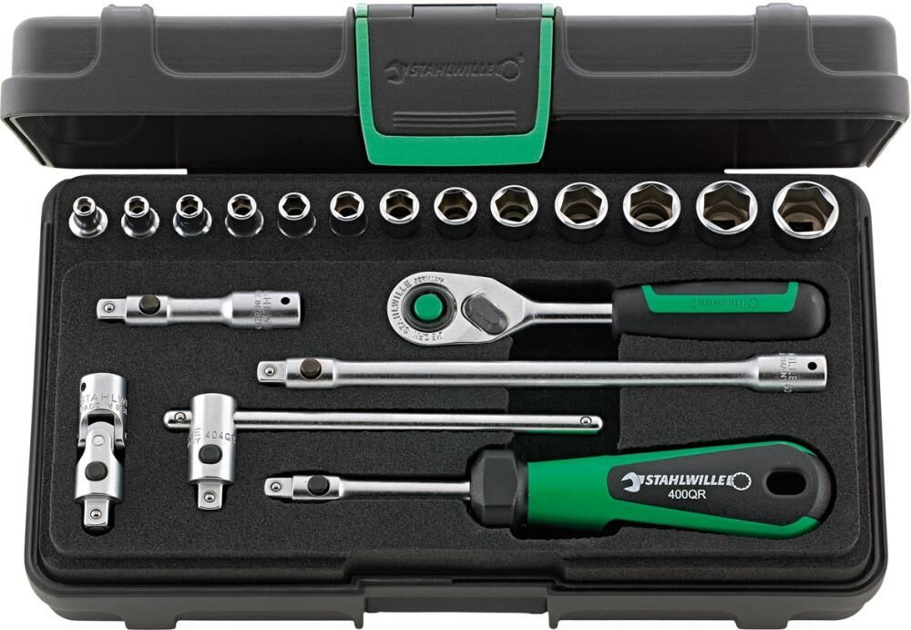 STAHLWILLE Steckschlüssel Set 1/4" 22-teilig 40/13/6QR