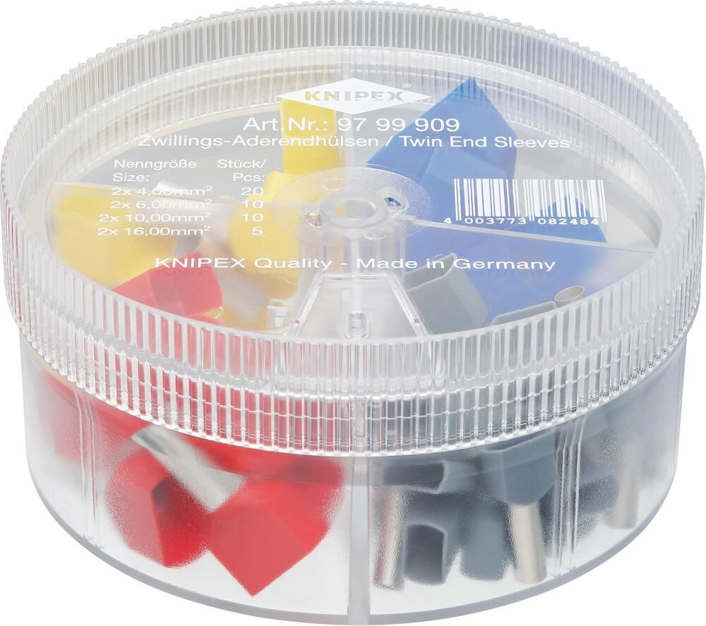 KNIPEX Sortimentsboxen mit Twin-Aderendhülsen 97 99 909