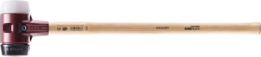 HALDER Vorschlaghammer SIMPLEX 80mm Gummi/Superp.