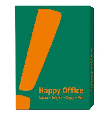 Kopierpapier Happy Office EU-Ecolabel DINA4 80g weiß 500 Blatt