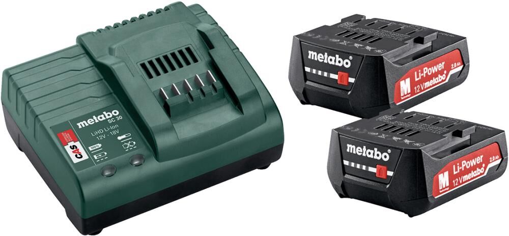 METABO Akku Basis Set LiHD 2x12V 2Ah
