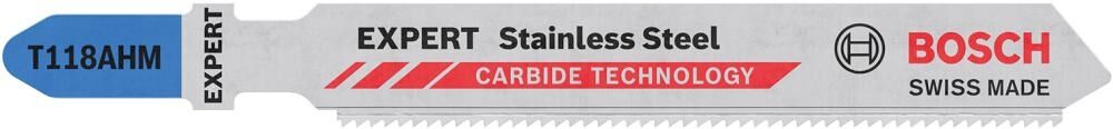 BOSCH Stichsägeblatt Expert 3St. Stainless Steel T 118AhM