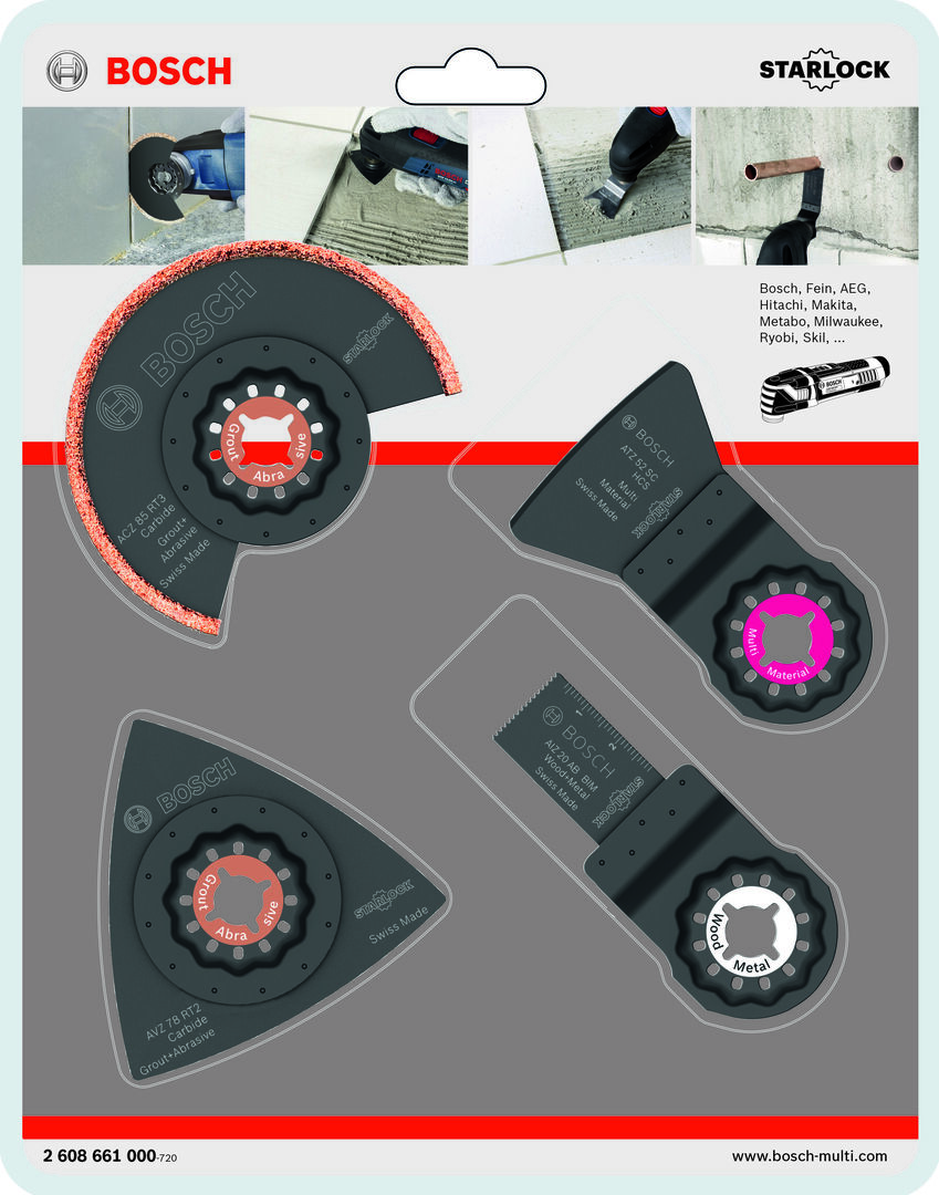 BOSCH Fliesen Set 4-teilig für GOP