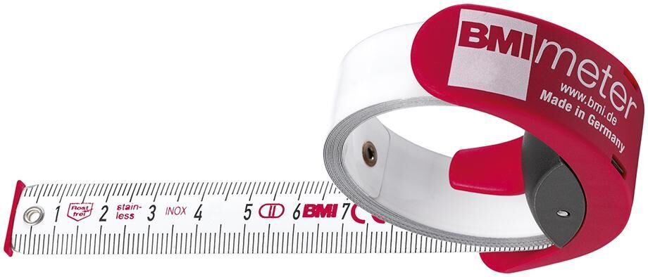 BMI Taschenbandmaß BMImeter 3m x 16 Stopper & Gürtelclip