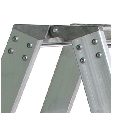 MUNK Stufen-Stehleiter Aluminium beidseitig begehbar 2x3 Stufen 40206