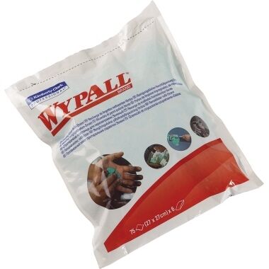 WYPALL Reinigungstuch Nachfüllpack 1-lagig 27x27cm grün 75 Stück/Packung