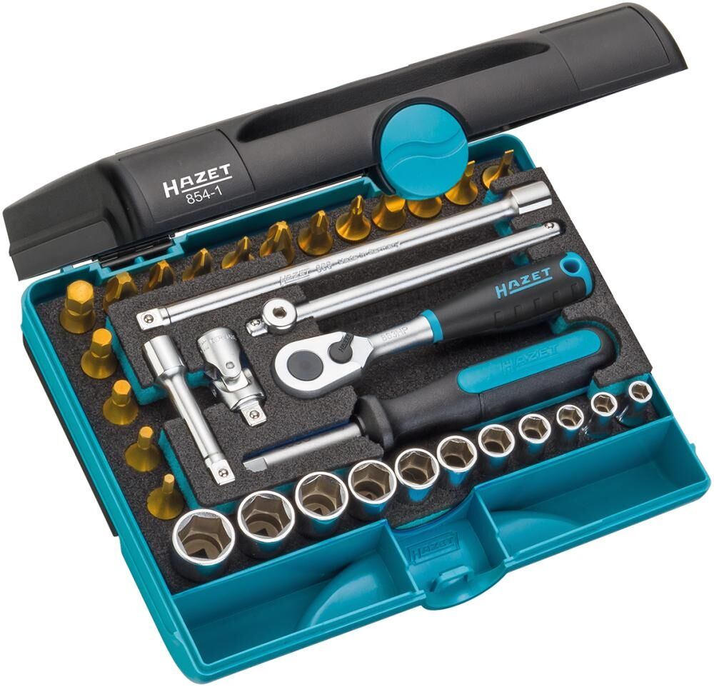 HAZET Steckschlüssel Set 1/4" 33-teilig 854-1