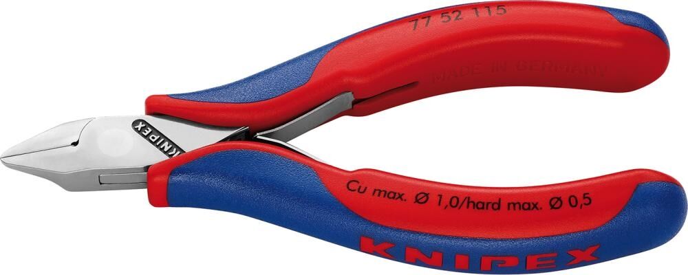 KNIPEX Elektronik-Seitenschneider 115mm Mehrkomponenten-Hülle 77 52 115