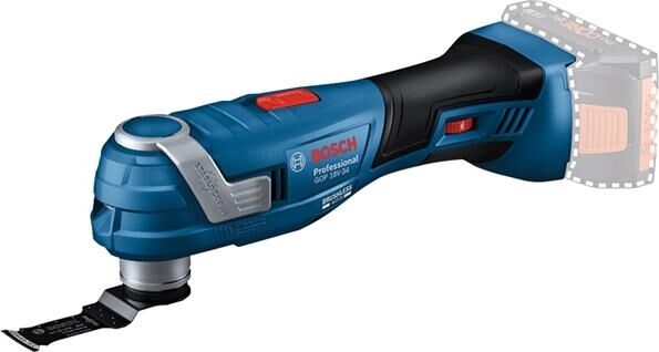 BOSCH Akku-Multifunktionswerkzeug GOP 18V-34 ohne Akku & Ladegerät in L-BOXX