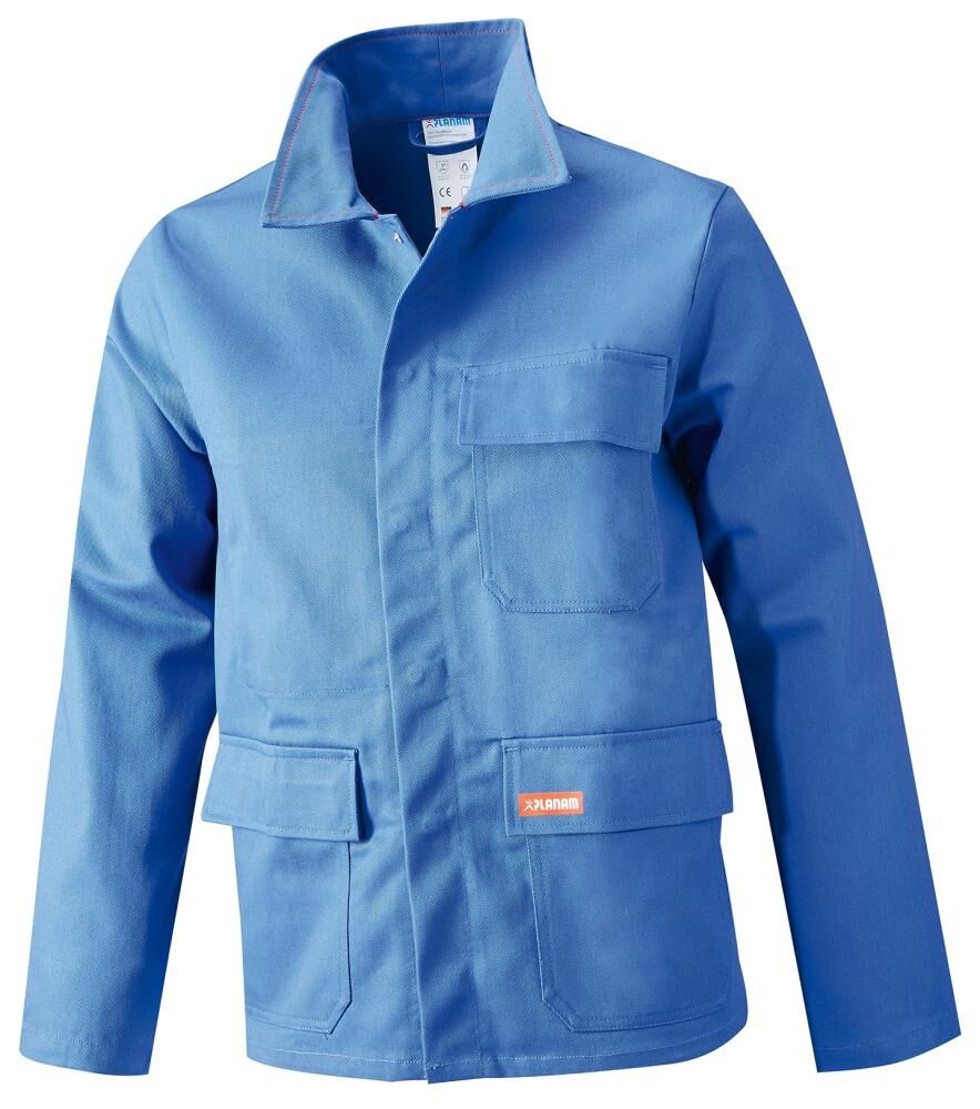 PLANAM Schweißerjacke 360 g/qm kornblau Gr. 48