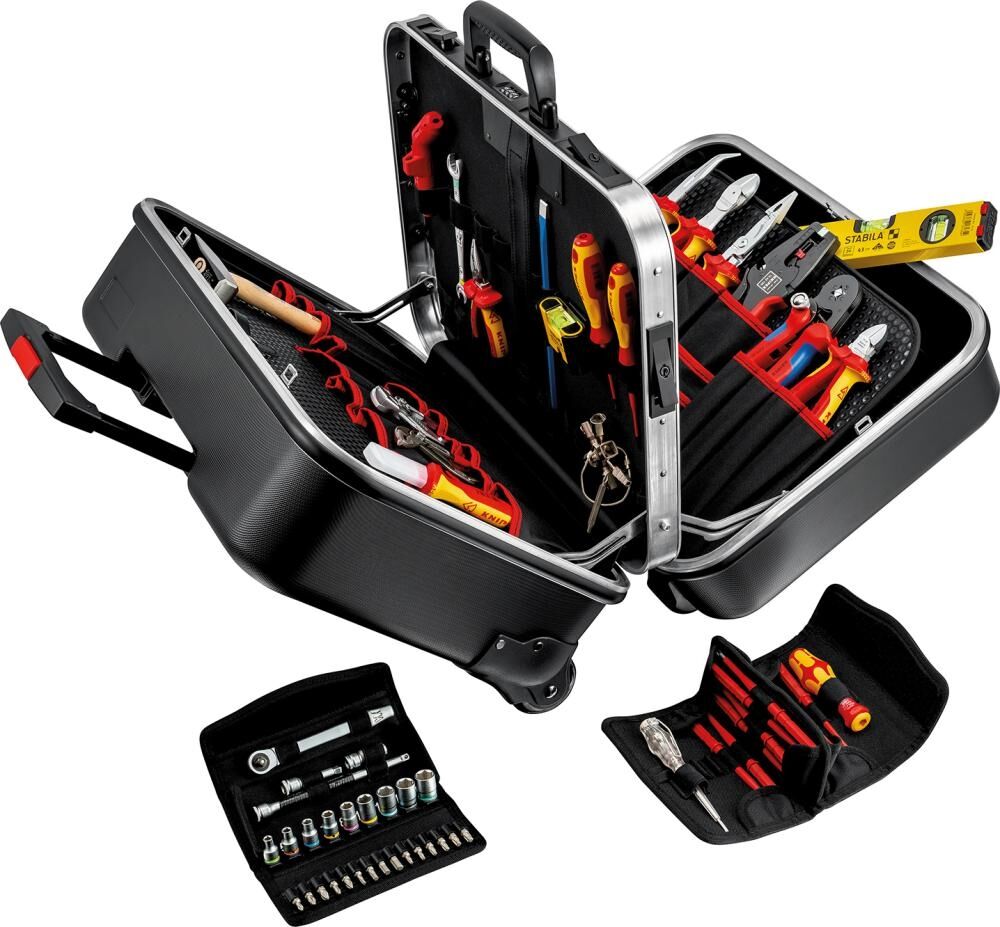 KNIPEX Werkzeugkoffer Elektro BIG Twin Move 66-teilig 00 21 41