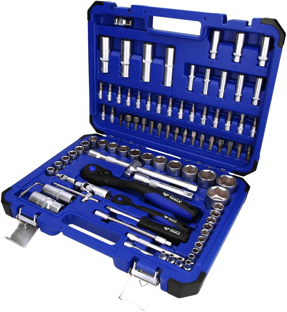BRILLIANT TOOLS Steckschlüssel Set 1/4" 1/2" 94-teilig