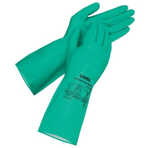 UVEX Schutzhandschuhe profastrong Gr. 8 NF 33 Nitril grün 6012.2