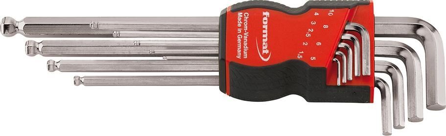 FORMAT Winkelschraubendreher Set 1,5-10mm sechskant Kugelkopf