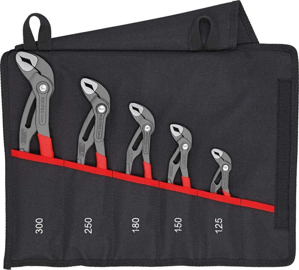 KNIPEX Wasserpumpenzange Cobra Set 125-300mm 5-teilig 00 19 55 S5