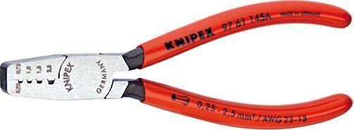KNIPEX Crimpzange 145mm für Aderendhülsen 97 61 145 A