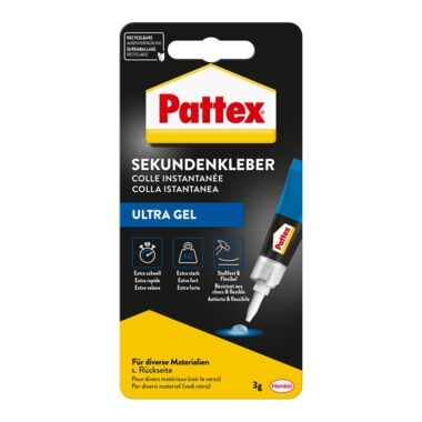 PATTEX Sekunden Alleskleber Ultra Gel 3g
