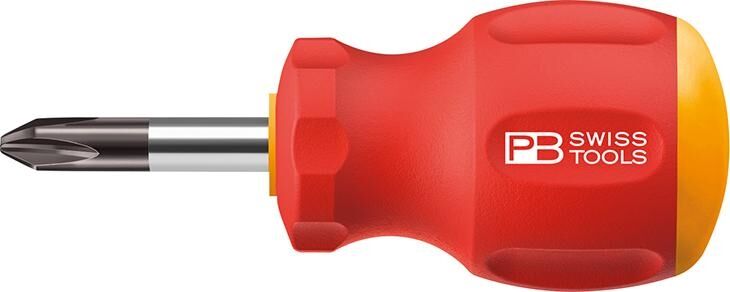 PB SWISS TOOLS Schraubendreher Stubby PH1x 30mm SwissGrip
