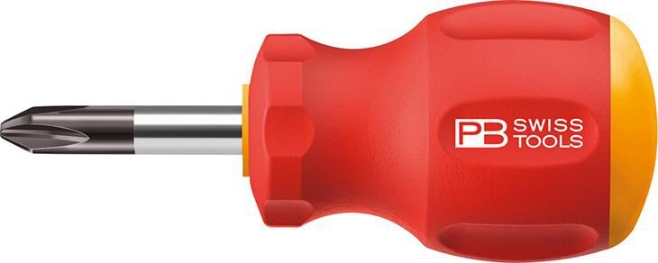 PB SWISS TOOLS Tools Schraubendreher Stubby PH1x 30mm SwissGrip