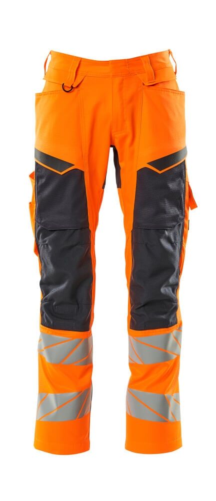 MASCOT Warnschutz-Bundhose Stretch Gr. 82C62 hi-vis orange/blau 19579-236
