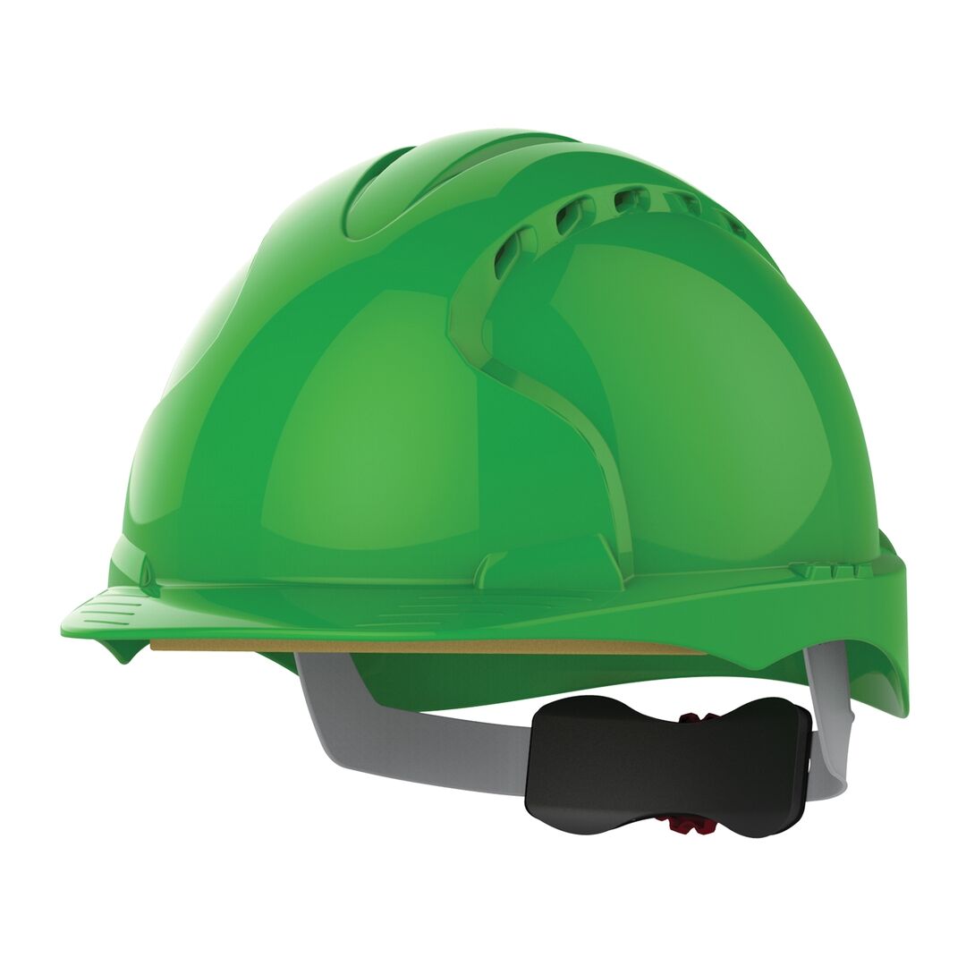 JSP Schutzhelm EVO3 AJF170 belüftet mit Schirm grün