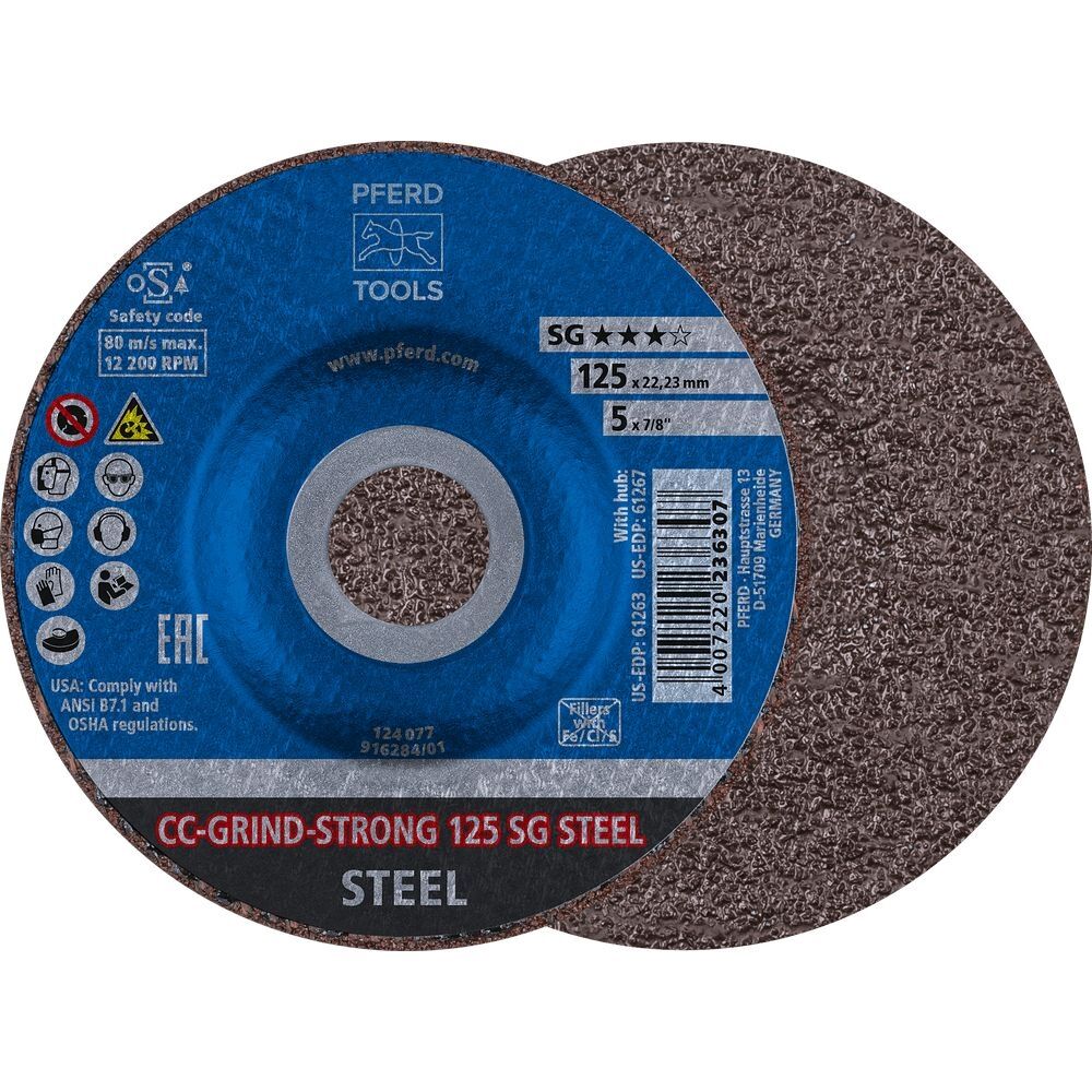 PFERD Schleifscheibe CC-Grind STRONG-STEEL 125mm
