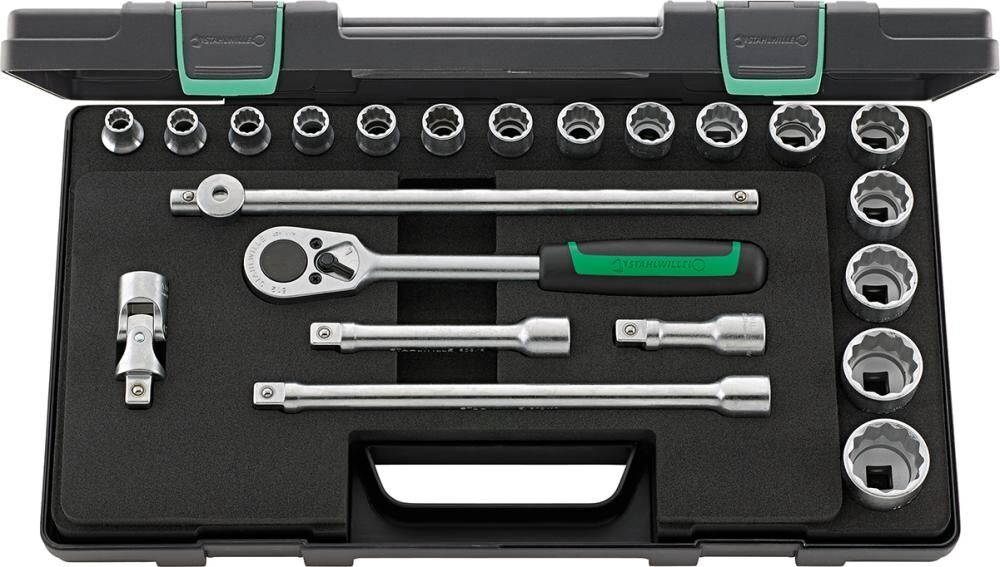 STAHLWILLE Steckschlüssel Set 1/2" 22-teilig 50/16/6 KN