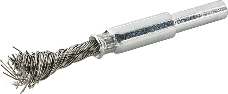 FORMAT Pinselbürste Stahldraht 10x25x0,2mm gezopft 6mm