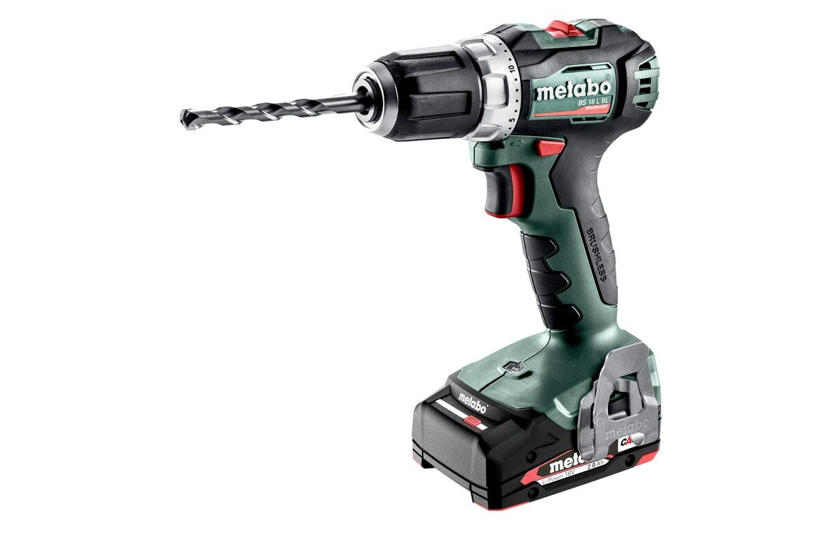 METABO Akku-Bohrschrauber BS 18L BL 2x Akku 18 V/2,0Ah SC 30 Koffer