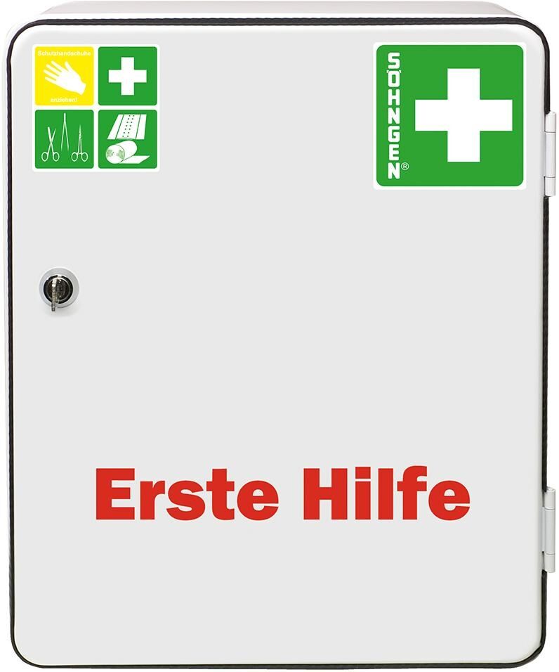SÖHNGEN Verbandschrank Heidelberg mit Füllung DIN 13157 weiss