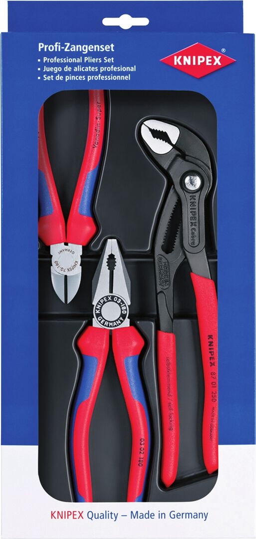 KNIPEX Zangen-Set in Schaumstoffeinlage 00 20 01 V17